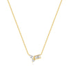 Wholesale Women's S925 Sterling Silver Geometric Square Horse Eye Diamondencrusted Electroplated Allmatch Clavicle Necklace With O Chain
