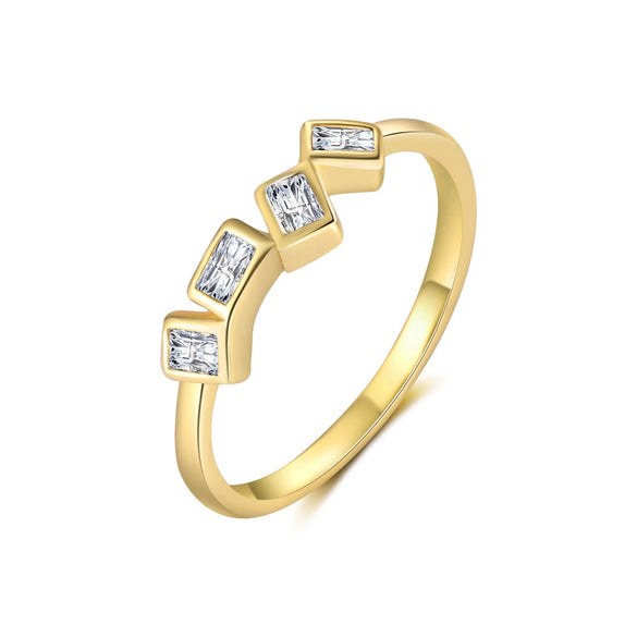 Wholesale Women's S925 Sterling Silver Geometric Square Light Luxury Zircon Earrings