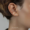 Wholesale Women's S925 Sterling Silver Geometric Square Zircon Earrings