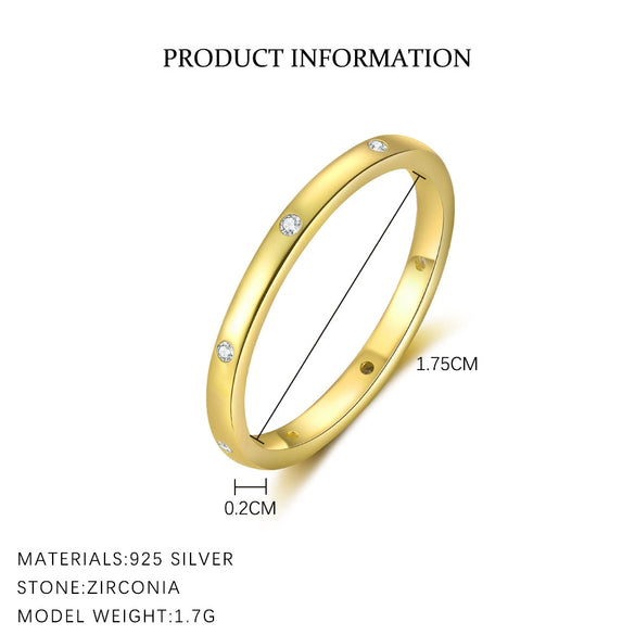 Wholesale Women's S925 Sterling Silver Geometric Square Zirconium Ring