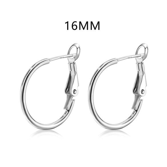 Wholesale Women's S925 Sterling Silver Geometric Style Electroplated Earrings
