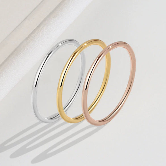 Wholesale Women's S925 Sterling Silver Geometric Style Electroplated Ring