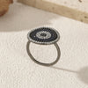 Wholesale Women's S925 Sterling Silver Geometric Style Luxury Diamond Ring With Electroplating