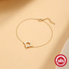 Wholesale Women's S925 Sterling Silver Geometric Sun Moon Necklace With Electroplating