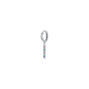 Wholesale Women's S925 Sterling Silver Geometric Tassel Earrings With Microinlay