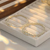 Wholesale Women's S925 Sterling Silver Geometric Tennis Chain Bracelet With Electroplating
