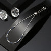 Wholesale Women's S925 Sterling Silver Geometric Tennis Chain Bracelet With Electroplating