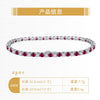 Wholesale Women's S925 Sterling Silver Geometric Tennis Chain Bracelet With Electroplating