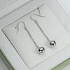 Wholesale Women's S925 Sterling Silver Geometric Ushaped And Drop Shape Zircon Earrings