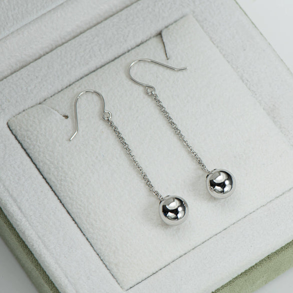 Wholesale Women's S925 Sterling Silver Geometric Ushaped And Drop Shape Zircon Earrings