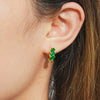 Wholesale Women's S925 Sterling Silver Geometric Ushaped And Drop Shape Zircon Earrings