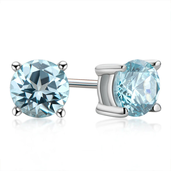 Wholesale Women's S925 Sterling Silver Geometric Ushaped And Drop Shape Zircon Earrings