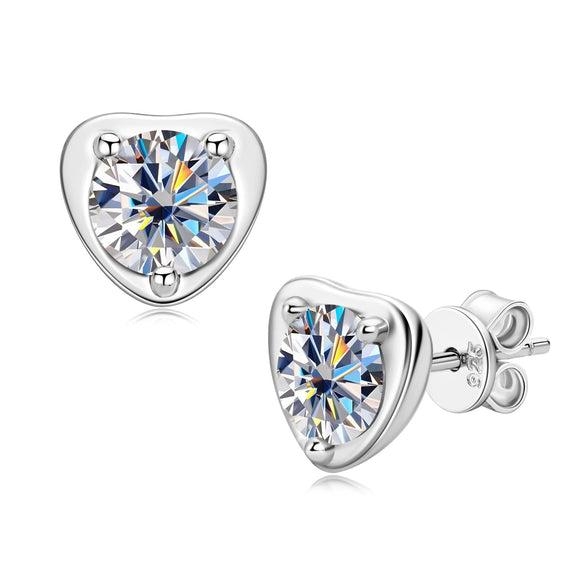Wholesale Women's S925 Sterling Silver Geometric Ushaped And Drop Shape Zircon Earrings