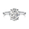 Wholesale Women's S925 Sterling Silver Geometric Water Drop Zircon Ring With Electroplating Design