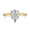 Wholesale Women's S925 Sterling Silver Geometric Water Drops Zircon Ring With Electroplating Design