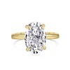 Wholesale Women's S925 Sterling Silver Geometric Water Drops Zircon Ring With Electroplating Design