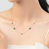 Wholesale Women's S925 Sterling Silver Geometric Zircon Clavicle Cross Chain Necklace