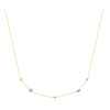 Wholesale Women's S925 Sterling Silver Geometric Zircon Clavicle Cross Chain Necklace