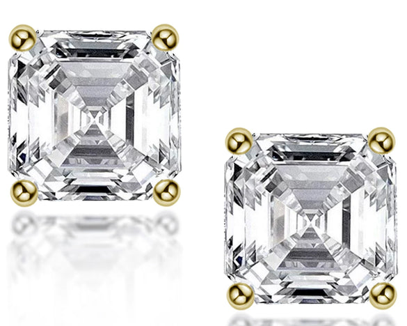 Wholesale Women's S925 Sterling Silver Geometric Zircon Earrings Set With Diamonds Simple Style