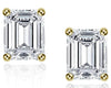 Wholesale Women's S925 Sterling Silver Geometric Zircon Earrings Set With Diamonds Simple Style