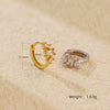 Wholesale Women's S925 Sterling Silver Geometric Zircon Earrings With Electroplating