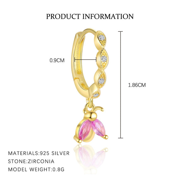 Wholesale Women's S925 Sterling Silver Geometric Zircon Earrings