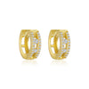 Wholesale Women's S925 Sterling Silver Geometric Zircon Earrings