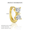 Wholesale Women's S925 Sterling Silver Geometric Zircon Fashion Earrings