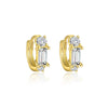 Wholesale Women's S925 Sterling Silver Geometric Zircon Fashion Earrings