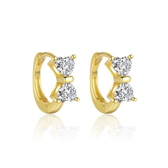 Wholesale Women's S925 Sterling Silver Geometric Zircon Fashion Earrings
