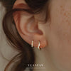 Wholesale Women's S925 Sterling Silver Geometric Zircon Fashion Earrings