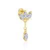 Wholesale Women's S925 Sterling Silver Geometric Zircon Tassel Fashionable Earrings