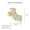 Wholesale Women's S925 Sterling Silver Geometric Zircon Tassel Fashionable Earrings
