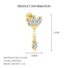 Wholesale Women's S925 Sterling Silver Geometric Zircon Tassel Fashionable Earrings