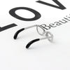 Wholesale Women's S925 Sterling Silver Glasses Frame Open Ring Adjustable Enamel Coloring Electroplated
