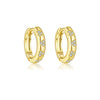 Wholesale Women's S925 Sterling Silver Heart Geometric Fashion Earrings With Platinum And 18K Gold Electroplating