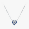 Wholesale Women's S925 Sterling Silver Heart Pendant Clavicle Chain With Electroplating And Light Luxury Style