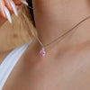 Wholesale Women's S925 Sterling Silver Heart Pendant Necklace With Diamond Embellishment And Electroplating Design
