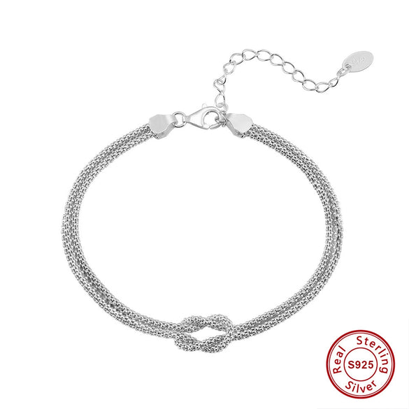 Wholesale Women's S925 Sterling Silver Heart Shape Bracelet