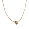 Wholesale Women's S925 Sterling Silver Heart Shape Clavicle Chain Necklace With Electroplating Design