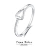 Wholesale Women's S925 Sterling Silver Heart Shape Plain Electroplated Ring