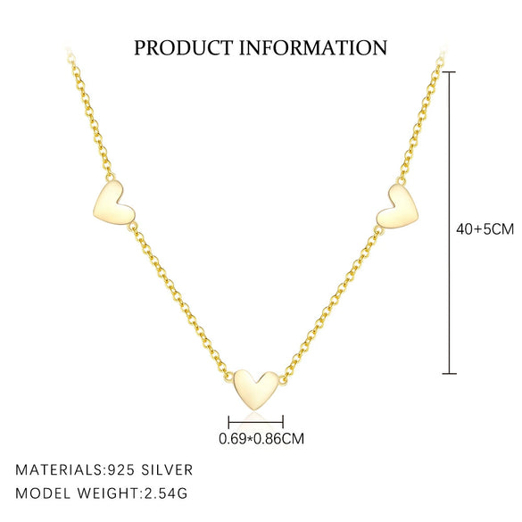 Wholesale Women's S925 Sterling Silver Heart Shaped Earrings Inlaid With Zircon Simple Light Luxury Style