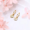 Wholesale Women's S925 Sterling Silver Heart Shaped Inlaid Zircon Stud Earrings