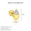 Wholesale Women's S925 Sterling Silver Heart Shaped Zircon Earrings Sweet Style