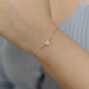 Wholesale Women's S925 Sterling Silver Heartshaped Diamond Love Bracelet