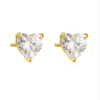 Wholesale Women's S925 Sterling Silver Heartshaped Diamonddesigned Earrings