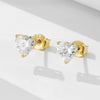 Wholesale Women's S925 Sterling Silver Heartshaped Diamonddesigned Earrings