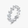 Wholesale Women's S925 Sterling Silver Heartshaped Love Diamond Ring
