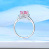 Wholesale Women's S925 Sterling Silver Heartshaped Ring Set With Diamonds Simple Luxury Style