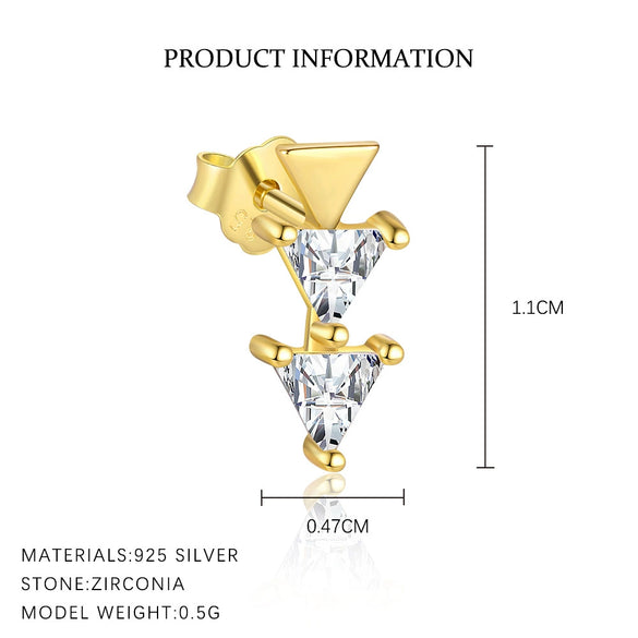 Wholesale Women's S925 Sterling Silver Heartshaped Zircon Earrings